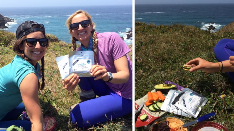 One of our favorite trail foods is smoked albacore tuna and salmon from Salty Girl Seafood. We had a lovely Salty Girl Seafood picnic lunch at Salt Point! #saltylife. Check them out at saltygirlseafood.com :)